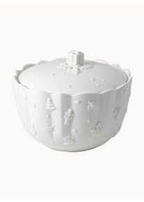 Villeroy & Boch Villeroy & Boch Christmas Porcelain Storage Jar Toy's DelRoy White China B 20 x H 15 cm