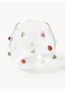Copos de shot de Natal em vidro de borosilicato artesanais Perli, conjunto de 4 Verde, Vermelho, Transparente, Branco Vidro Ø 6 x Alt 6 cm, 100 ml |