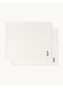 Vy&scaron;&iacute;van&eacute; vianočn&eacute; prestierania Torry, 2 ks Biela Bavlna &Scaron; 40 x D 50 cm | Westwing Collection