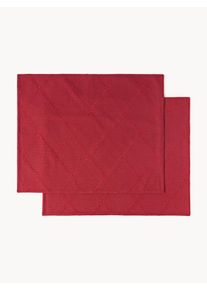 Vy&scaron;&iacute;van&eacute; vianočn&eacute; prestierania Hedda, 2 ks Červen&aacute; Bavlna &Scaron; 40 x D 50 cm | Westwing Collection