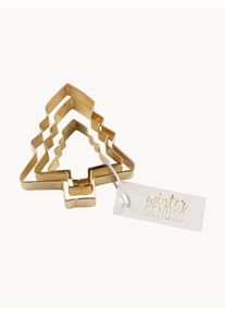 Räder Räder Udstiksforme Christmastree, sæt á 3 stk Guld Metal Sæt med forskellige størrelser