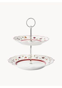 Villeroy & Boch Villeroy & Boch Porcelain Christmas Etagere Toy's Delight Colorful China, Metal Ø 25 x H 24 cm