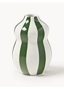Håndmalet Julevase Ellen, H 12 cm Grøn Keramik Ø 8 x H 12 cm | Westwing Collection