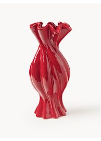 Glazed Vase Sweety, H 40 cm Red Ceramic Ø 18 x H 40 cm | Westwing Collection
