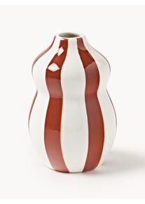 Håndmalet Julevase Ellen, H 12 cm Rød Keramik Ø 8 x H 12 cm | Westwing Collection