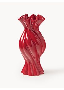 Glazed Vase Sweety, H 30 cm Red Ceramic Ø 14 x H 30 cm | Westwing Collection