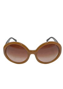 Chanel Round Sunglasses Women, One Size, brown