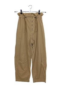 Urban Outfitters Pantalone a vita alta Donna, Taglia 38, marrone, Cotone