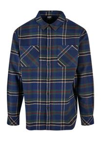 Urban Classics M&auml;n Skjorta 'Mountain' m&ouml;rkbl&aring; Storlek XXL