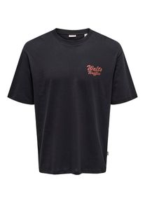 Only & Sons Only & Sons Koszulka 'ONSCHESTER' dla mężczyzn czerwony / czarny Rozmiar XS