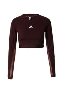 adidas Performance Funktionsshirt 'Hyperglam' Damen braun Größe XS Logoprint