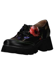Laura Vita Schnürschuhe Damen schwarz Größe 35 Geblümt/Floral