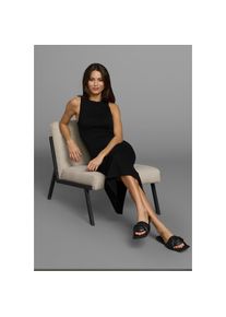 Laura Scott , Strickkleid, mit Schlitz und Bindeband-Applikation hinten , schwarz , N-Gr , 40 -N-Gr , 40 , Strickkleid für einen femininen Auftritt