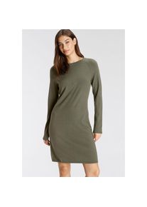 Tamaris , Strickkleid lässiges Mini-Kleid aus Viskosemischung , khaki melange , N-Gr , 42 -N-Gr , 42 , Langarm und Raglanärmel, perfekt für kühlere...