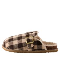 next Hausschuh Damen braun Größe 41/43 Kariert