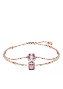 Swarovski Gioielleria - Stilla bangle, Mixed cuts, Rose gold-tone plated pink - Gr. M
