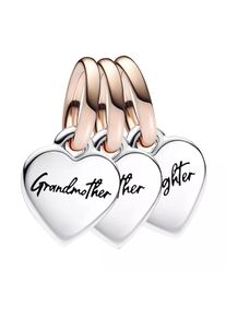 Pandora Gioielleria - Two-tone Splittable Family Generation of Hearts Tr silver