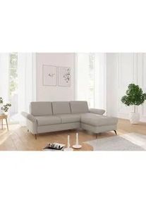 Sit & More Sit & More Ecksofa , Taupe , Textil , Ottomane rechts, L-Form , 251x164 cm , Goldenes M, Oeko-Tex® Standard 100, Made in Europe, DGM-Klimapakt , Schlafen auf Sitzhöhe, Rücken echt, Armteil links, Armteil rechts , Wohnzimmer, Sofas & Couches, Wohnlandschaften, Ecksofas