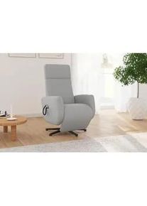 Sit & More Sit & More Relaxsessel , Hellgrau , Textil , 71x110x82 cm , Goldenes M, Oeko-Tex® Standard 100, Made in Europe, DGM-Klimapakt , Sitzfläche 360° drehbar, gepolsterte Armlehnen , Wohnzimmer, Sessel, Relaxsessel