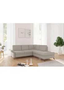 Sit & More Sit & More Ecksofa , Taupe , Textil , Ottomane rechts, L-Form , 240x216 cm , Goldenes M, Oeko-Tex® Standard 100, Made in Europe, DGM-Klimapakt , Schlafen auf Sitzhöhe, Rücken echt, Armteil links , Wohnzimmer, Sofas & Couches, Wohnlandschaften, Ecksofas
