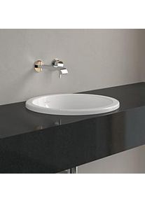 Villeroy & Boch Villeroy und Boch LOOP & FRIENDS Einbau-Waschtisch 614045R1 Ø 45 cm, weiß C-plus, ohne Hahnlochbank, mit Überlauf