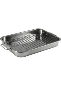 OPA Mari Baking Dish with Rack, 5.5 L, Auflaufform, Silber