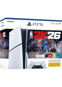 Sony PlayStation 5 Slim - NBA 2K26 Bundle, Spielkonsole, Weiss, Schwarz