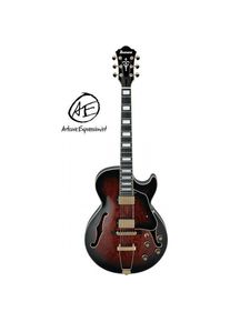 Ibanez Artcore Expressionist AG95QA Dark Brown Sunburst semi-akoestische gitaar (E-Gitarre), Gitarre, Braun