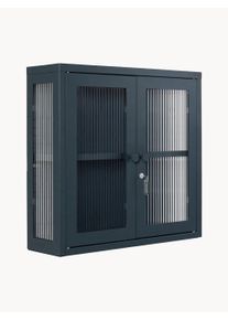 Mustard Made Regał ścienny The Kit Szary Metal, Szkło S 60 x W 57 cm