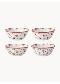 Villeroy & Boch Villeroy & Boch Cuencos pequeños de porcelana Toy's Delight, set de 4 Azul, Rojo, Blanco Porcelana Ø 15 x Al 17 cm