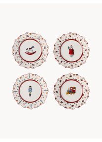 Villeroy & Boch Villeroy & Boch Frukosttallrikar i Porslin Toy's Delight, 4st Blå, Röd, Vit KIna Ø 24 cm