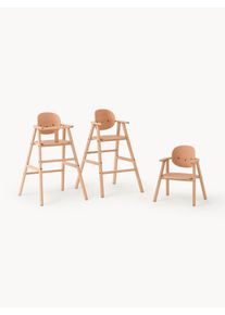 nobodinoz Beech Wood 3in1 High Chair Growing Green Brown Wood, Solid wood B 49 x D 55 cm