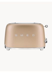 Smeg Compact Toaster 50's Style Beige High-grade steel B 31 x D 20 cm
