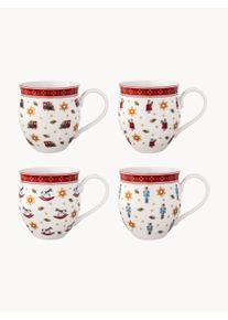 Villeroy & Boch Villeroy & Boch Julmuggar i Porslin Toy's Delight, 4st Blå, Röd, Vit KIna Ø 10 x H 14 cm, 390 ml