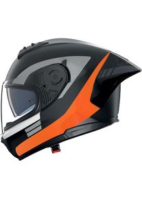 Nolan N60-6 Sport Contrasto 357, full face helmet , color: Matt Black/Orange/Grey , size: M