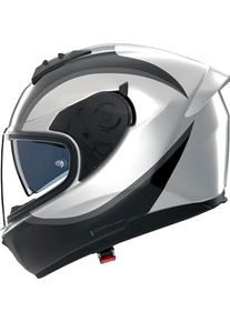 Nolan N60-6 Bifase 349, full face helmet , color: White/Black/Grey , size: XXL