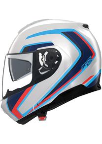 Nolan N100-6 Radiante 358, flip up helmet , color: Black/Dark Grey/Red/White/Green , size: M