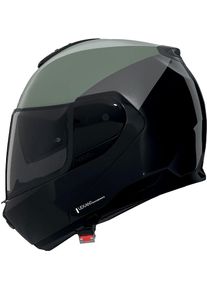 Nolan N100-6 Verniciatura Speciale 356, flip up helmet , color: Matt Black/Dark Grey/Green , size: XXL