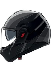Nolan N120-1 Fluente 361, modular helmet , color: Grey/Black/Dark Grey , size: XS
