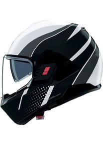 Nolan N120-1 Fluente 359, modular helmet , color: White/Black/Dark Grey , size: XS