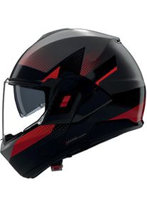 Nolan N120-1 Ciclone 364, modular helmet , color: Matt Black/Dark Grey/Red , size: XXS