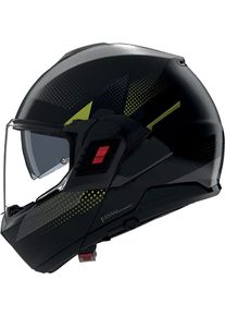 Nolan N120-1 Ciclone 362, modular helmet , color: Matt Black/Dark Grey/Neon-Yellow , size: XXL