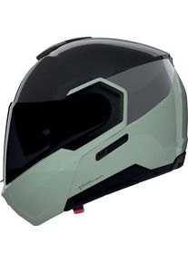 Nolan N90-3 Verniciatura Speciale 349, flip up helmet , color: Black/Green/Dark Grey , size: M