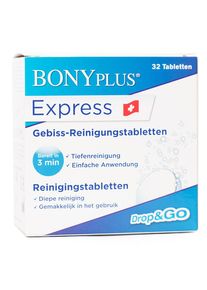 BONYPLUS® BONYplus Express - Denture Cleaning Tablets, Mouth Guard Cleaning Tablets, Retainer Cleaning Tablets