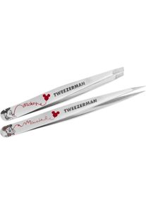 Tweezerman Damen Pinzette »Forever in Love Petite Tweezer Set« Petite Pinzetten Set in silberfarben, Größe 2 Stk.