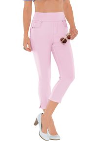 Damska Strečové nohavice, dĺžka po lýtka svetloružová veľkosť 44