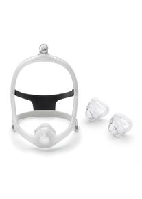 Masque nasal DreamWisp de Philips Respironics en pack d&eacute;couverte (3 coussins de masque, taille S + M + L), ventilation en PPC, CPAP, apn&eacute;e du sommeil