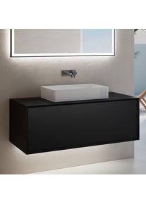 neoro n60 Meuble bas l: 120 cm, avec 1 tiroir, vasque blanche,, BN0938WH+BN0757BM,