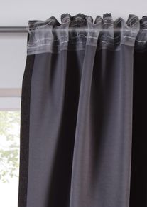 bonprix Draperie de întunecare ușor texturată (1 buc.), gri, Î/Lă: 145/140 cm