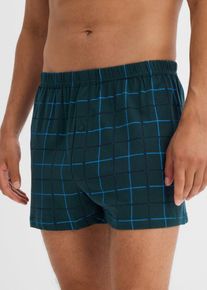 bonprix Bóxer de punto holgado de algodón suave (3 unidades), verde, 5 (M)